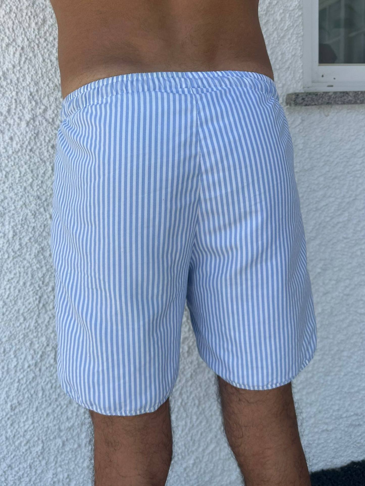 Calção de banho Riscas Azuis