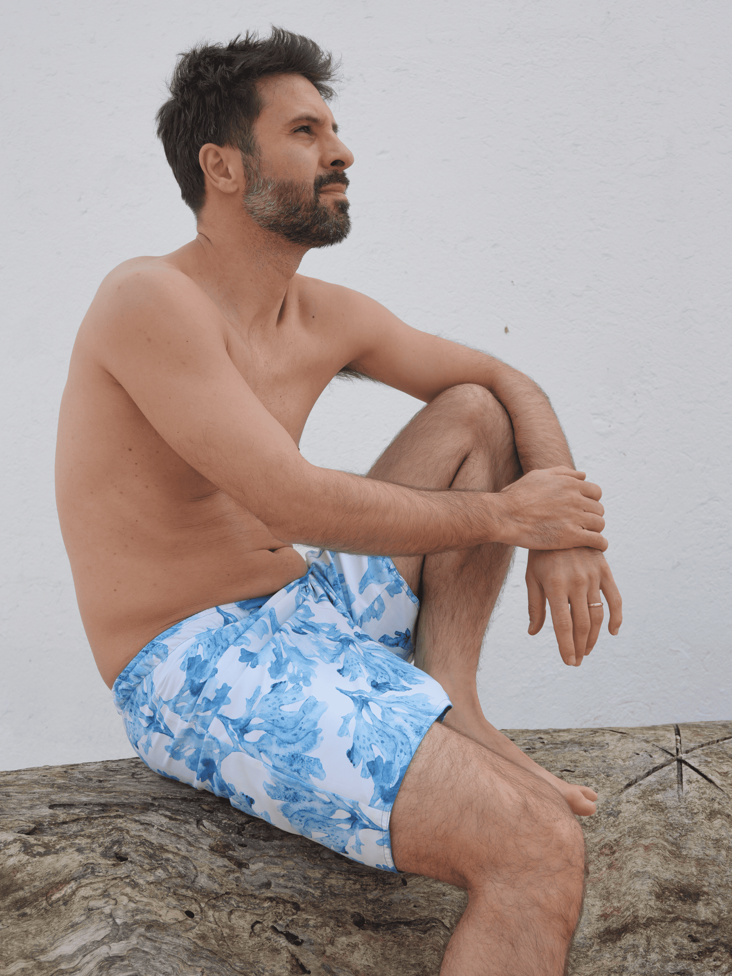 Calção de banho Algas Azuis